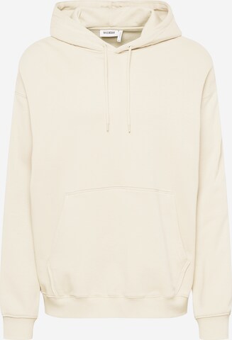 Sweat-shirt WEEKDAY en beige : devant