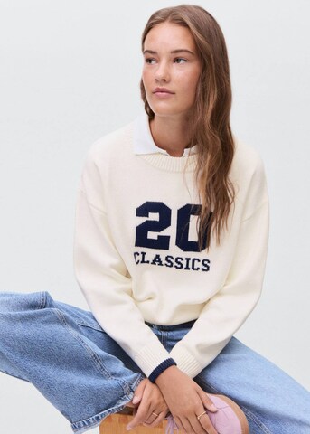 MANGO TEEN Sweater 'Classics' in White