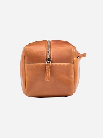 NEGOTIA Leather Toiletry Bag 'Apex' in Brown