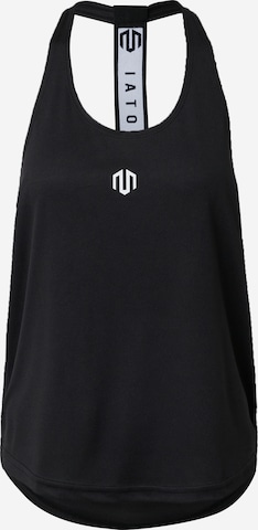 MOROTAI Sports Top 'Naka' in Black: front