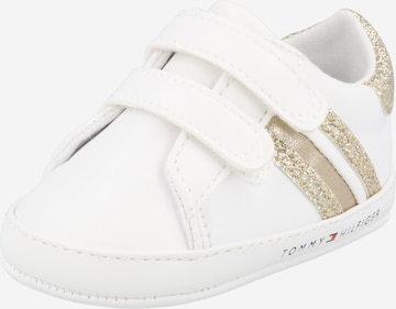 TOMMY HILFIGER - Zapatos primeros pasos en blanco: frente