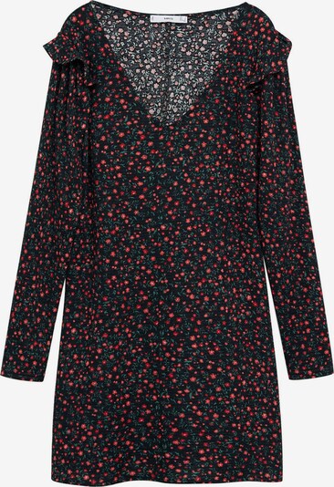 MANGO Robe 'Andra' en vert / rouge / noir, Vue avec produit