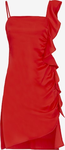 Influencer Cocktailklänning i röd: framsida
