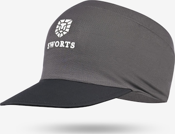 SWORTS Sportcap 'Bandana' in Grau: Vorderseite