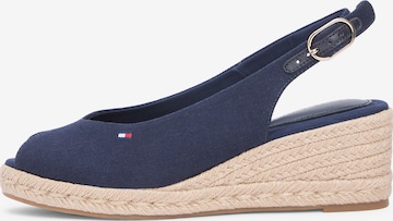 TOMMY HILFIGER Сандали в синьо: отпред