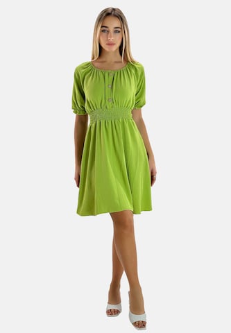 Elara Sommerkjole i grøn: forside