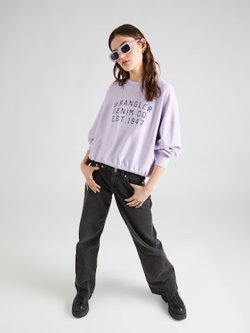 WRANGLER Sweatshirt in Purple