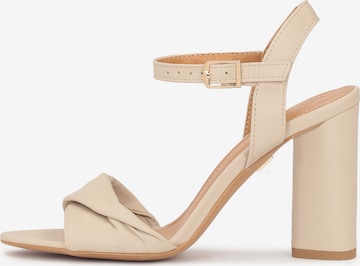 Kazar Sandaal in Beige: voorkant