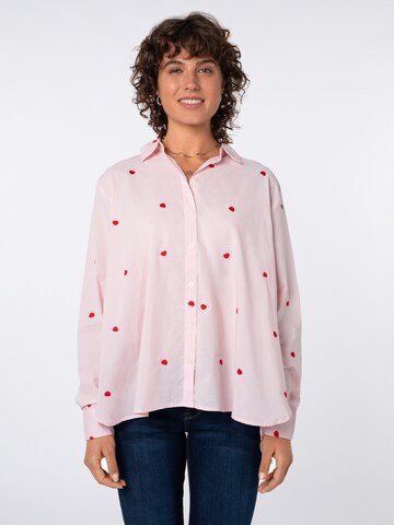 Sublevel Blouse in Pink: front