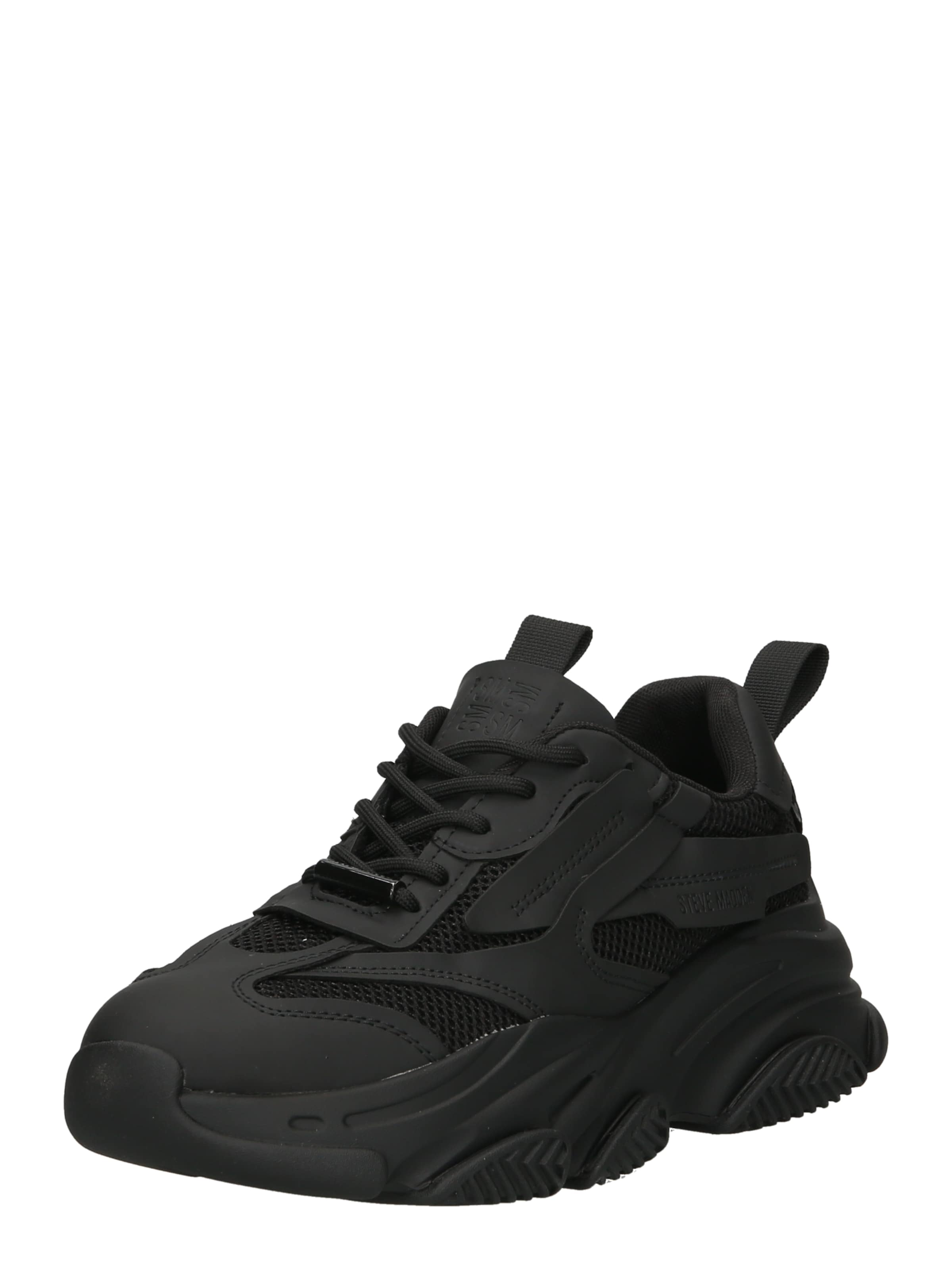 STEVE MADDEN Låg sneaker 'POSSES' i svart: framsida