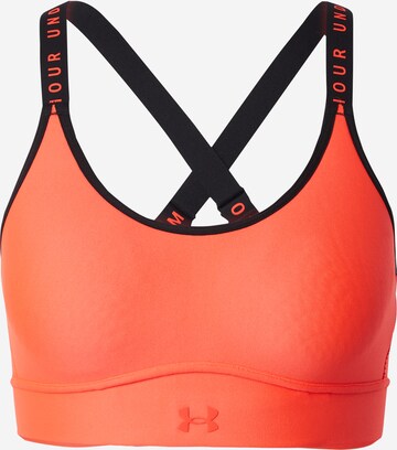 UNDER ARMOUR Sportovní podprsenka 'Infinity' – oranžová: přední strana