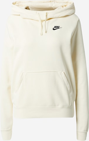 Bluză de molton de la Nike Sportswear pe alb: față