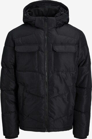 JACK & JONES Zimska jakna 'Mason' | črna barva: sprednja stran