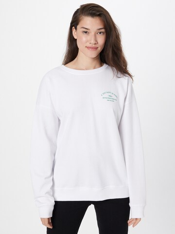 River Island Sweatshirt in White: front