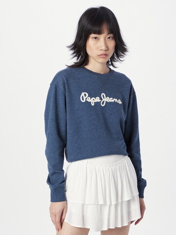 Pepe Jeans Sweatshirt 'Nanettes' in Blue: front