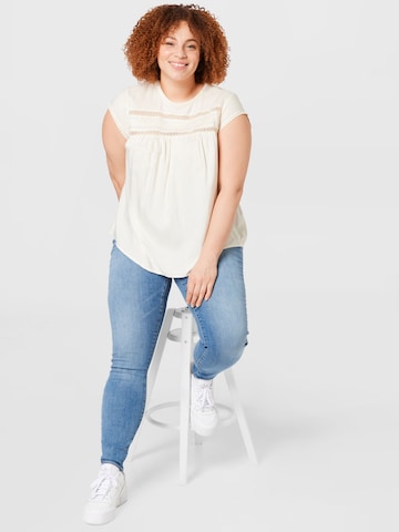 Vero Moda Curve Bluse 'Debbie' in Weiß