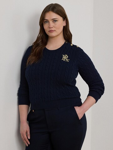 Lauren Ralph Lauren Plus Svetr 'MONTIVA' – modrá: přední strana