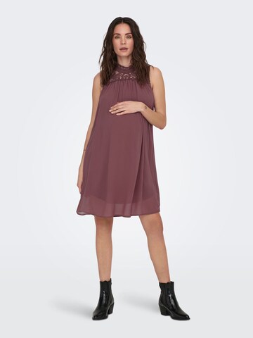 Only Maternity Kleid 'Mama' in Braun