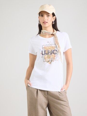 Liu Jo Μπλουζάκι σε λευκό: μπροστά