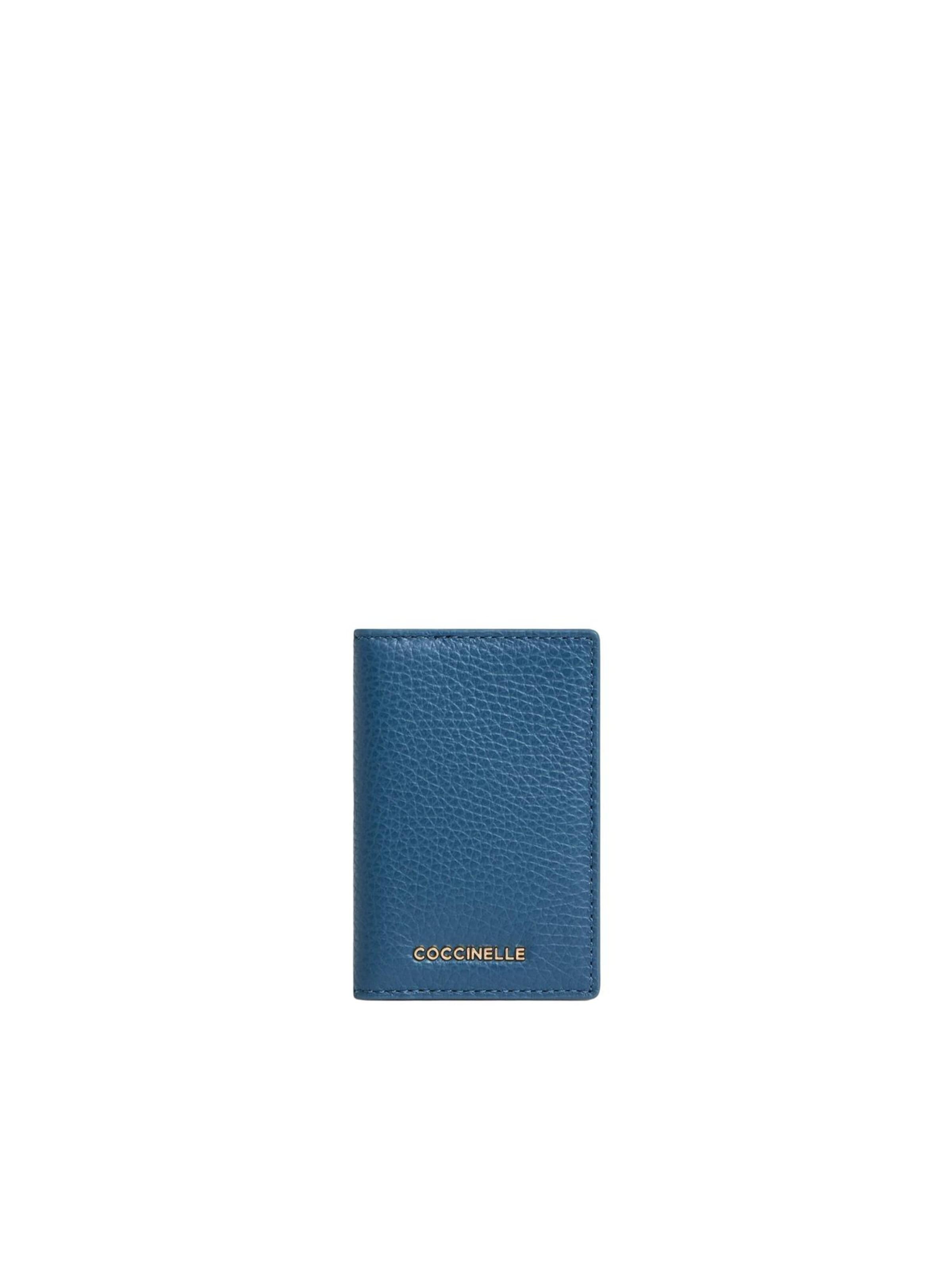 Coccinelle Portemonnee 'METALLIC 26 1' in Blauw: voorkant