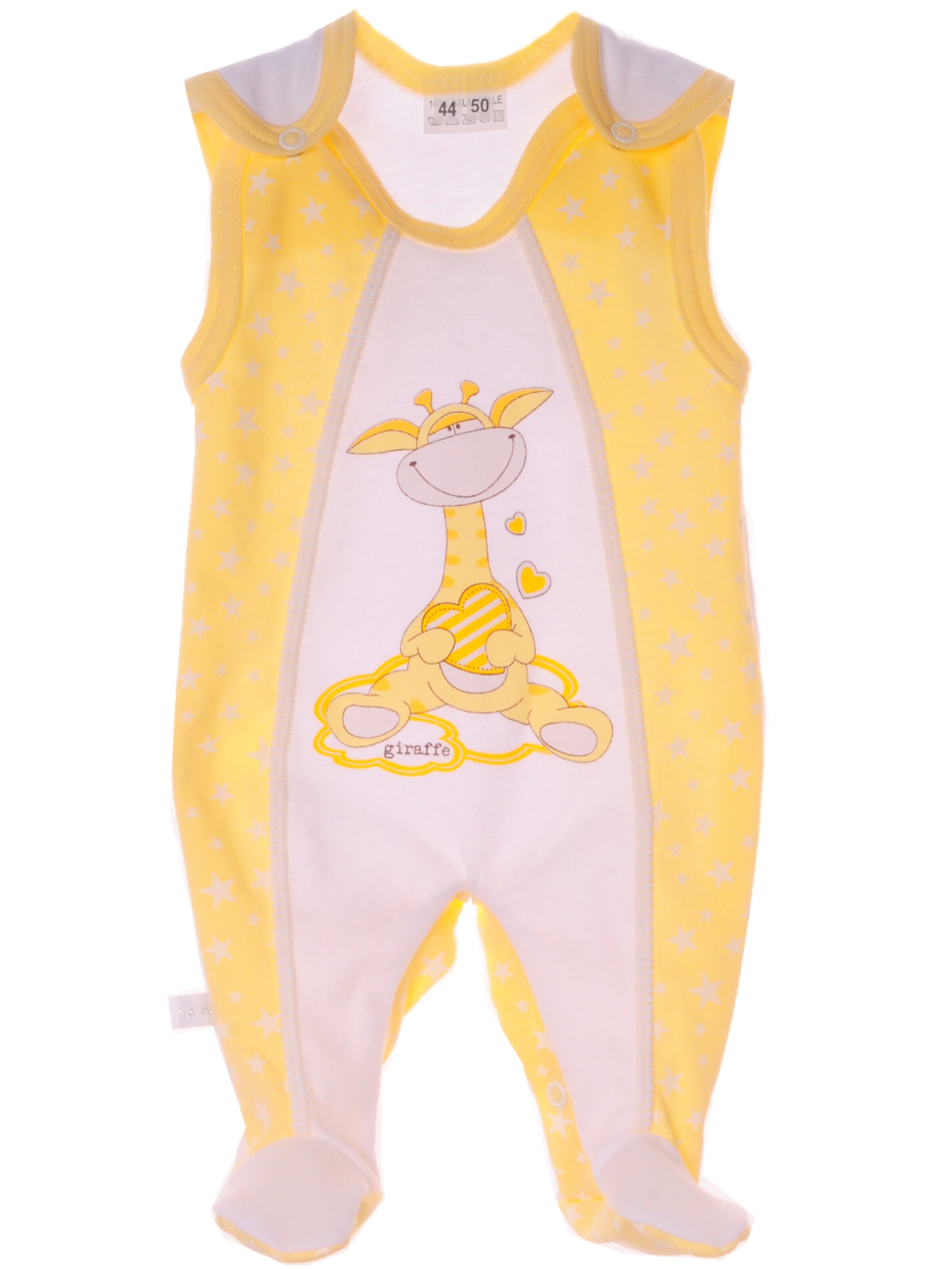 La Bortini Strampler/Body‌ in Gelb: Vorderseite