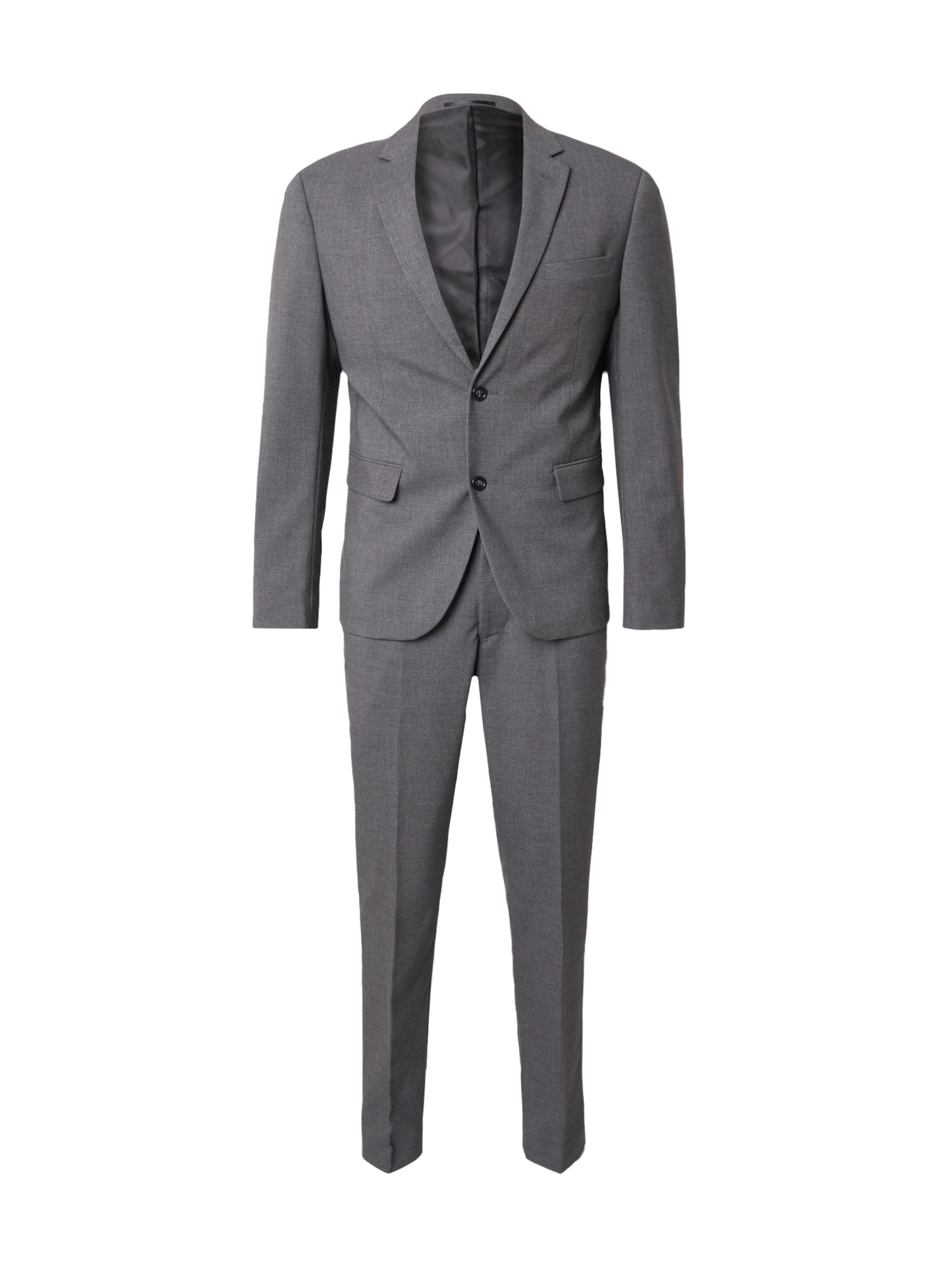 Lindbergh Slimfit Pak in Grijs: voorkant