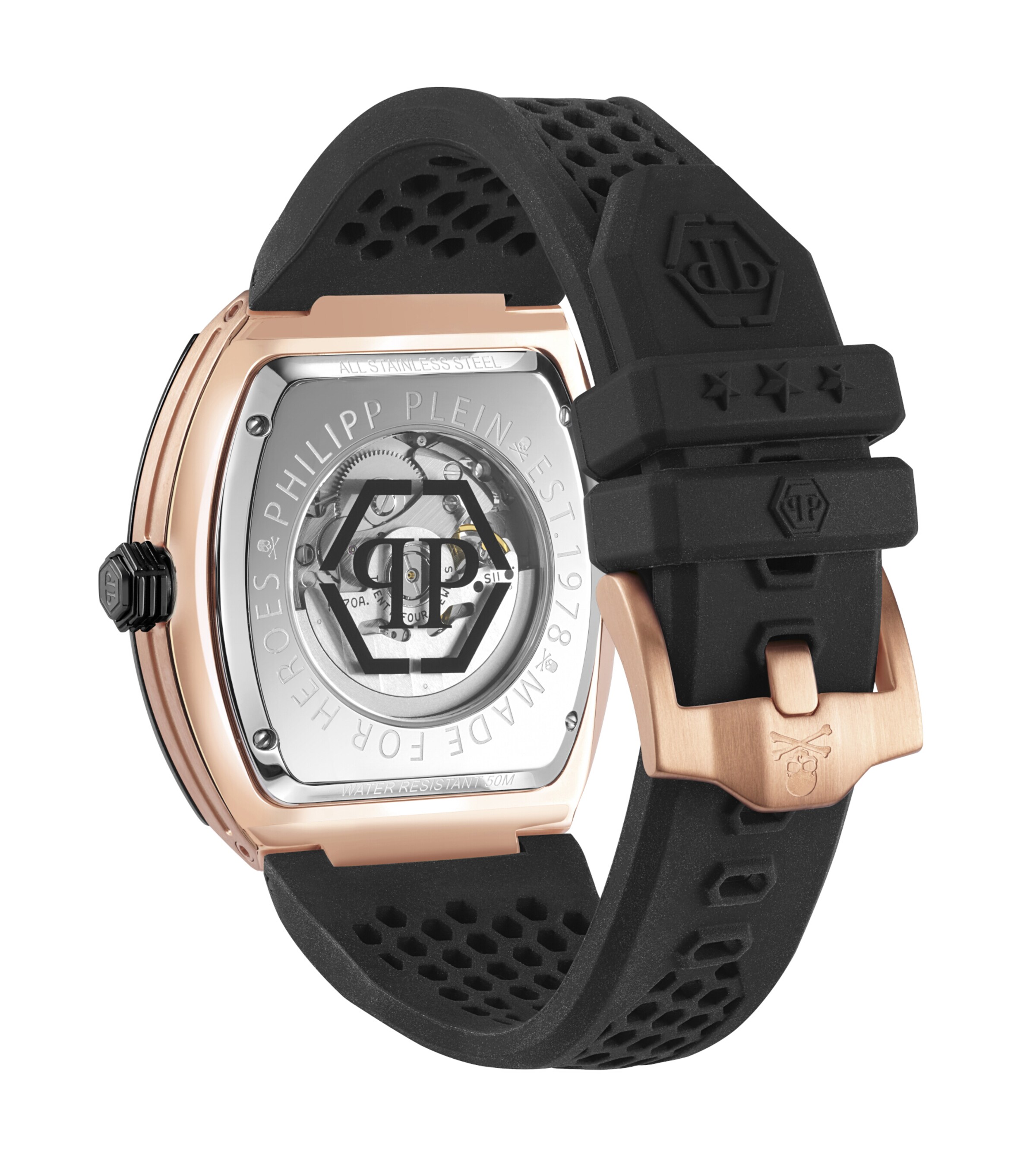 Philipp Plein Analog watch 'The $keleton' in Black