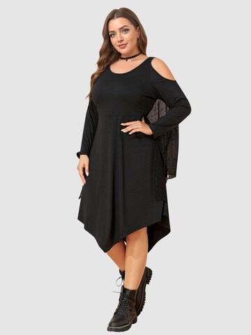 LapaPlus Kleid in Schwarz: Vorderseite
