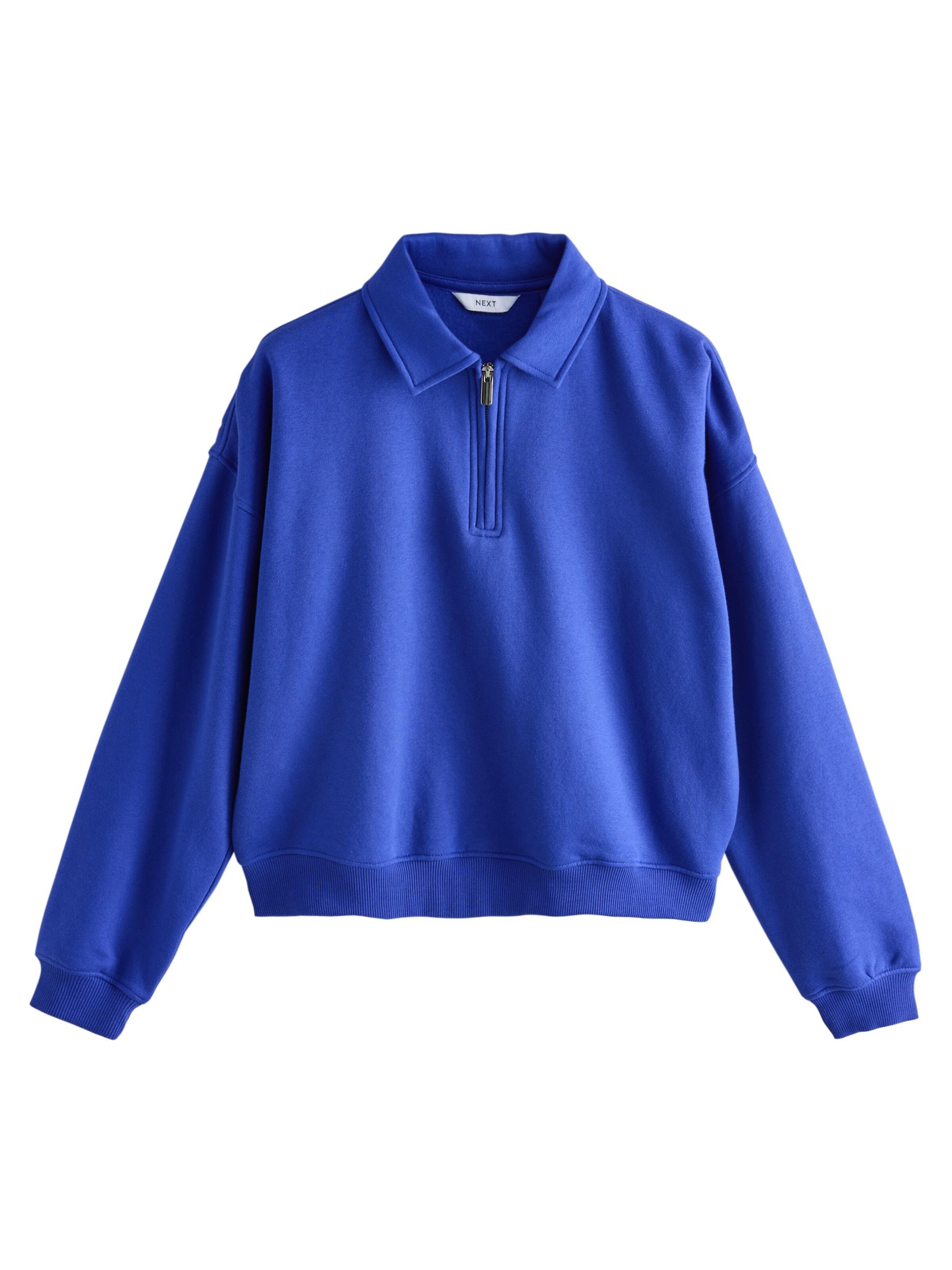 Bluză de molton 'Essential' de la Next pe albastru: față