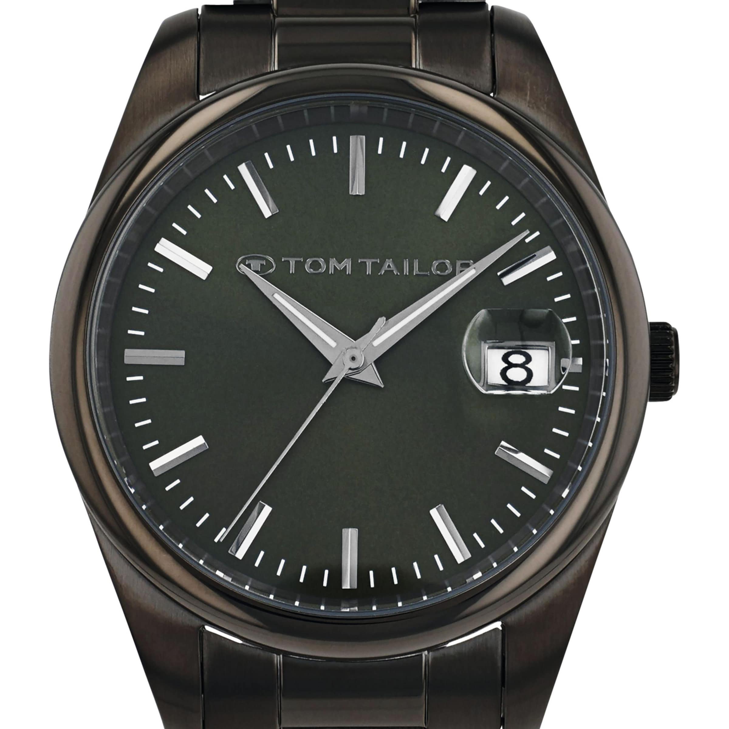 TOM TAILOR Analoguhr in Schwarz