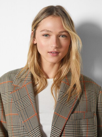 Bershka Blazer in Brown