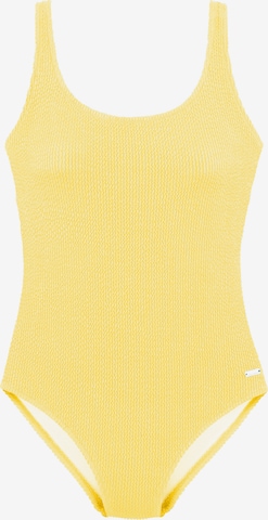 VIVANCEJednodijelni kupaći kostim - žuta boja: prednji dio