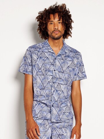 DESOTO Slim fit Overhemd in Blauw: voorkant