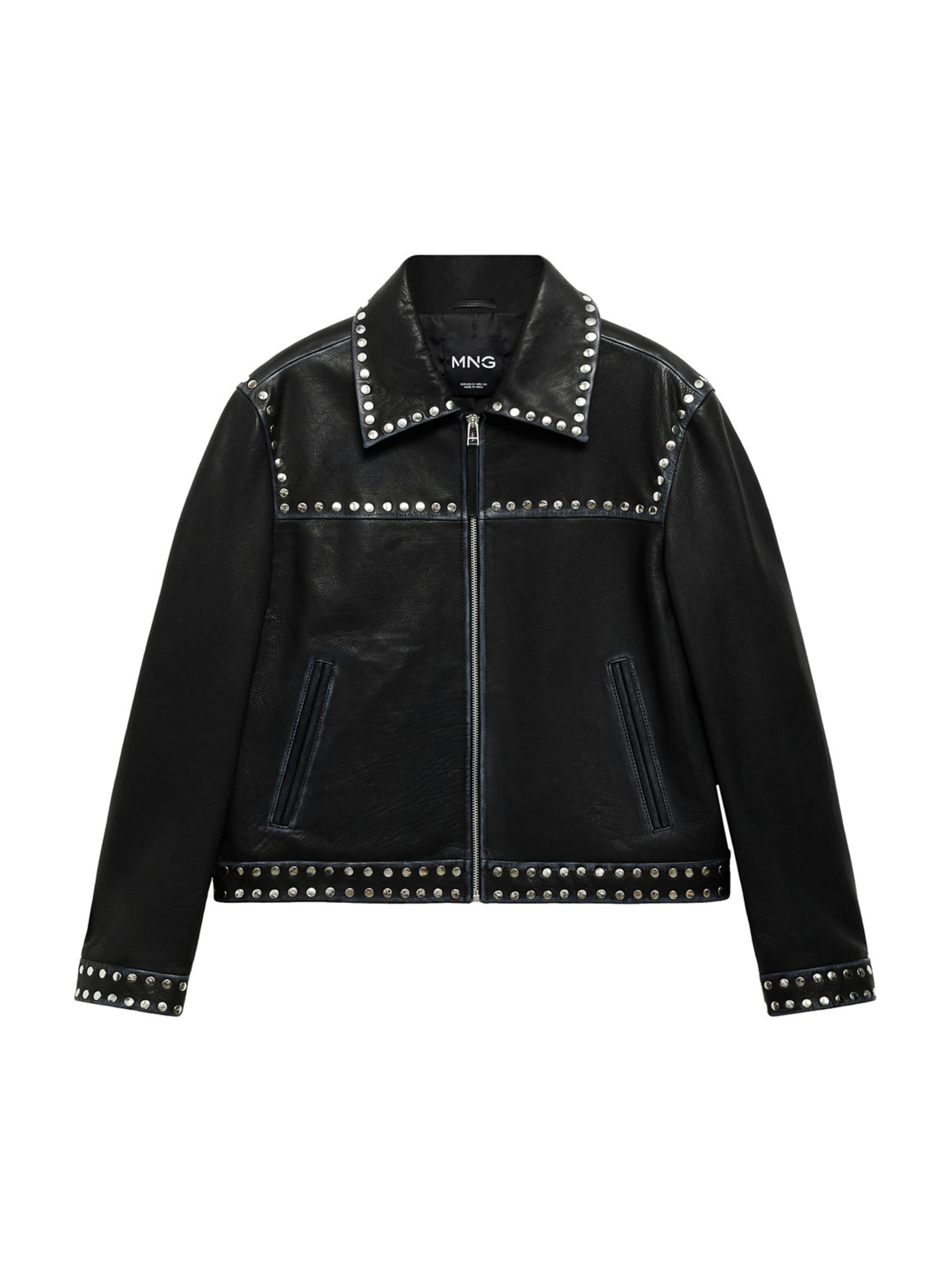 MANGO Between-season jacket 'Buffy' in Black / Silver, Item view