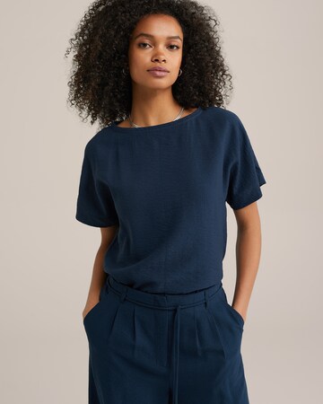 WE Fashion Blouse in Blue: front