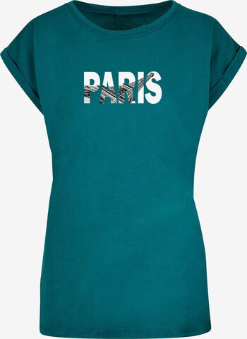 T-shirt 'Paris Eiffel Tower' Merchcode en vert : devant