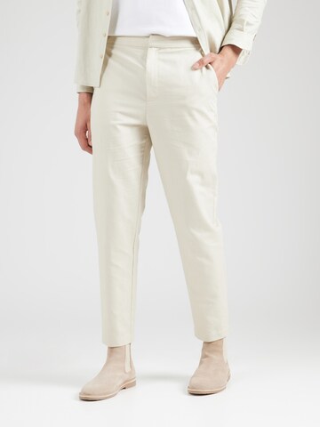TRAPP Tapered Broek in Beige: voorkant