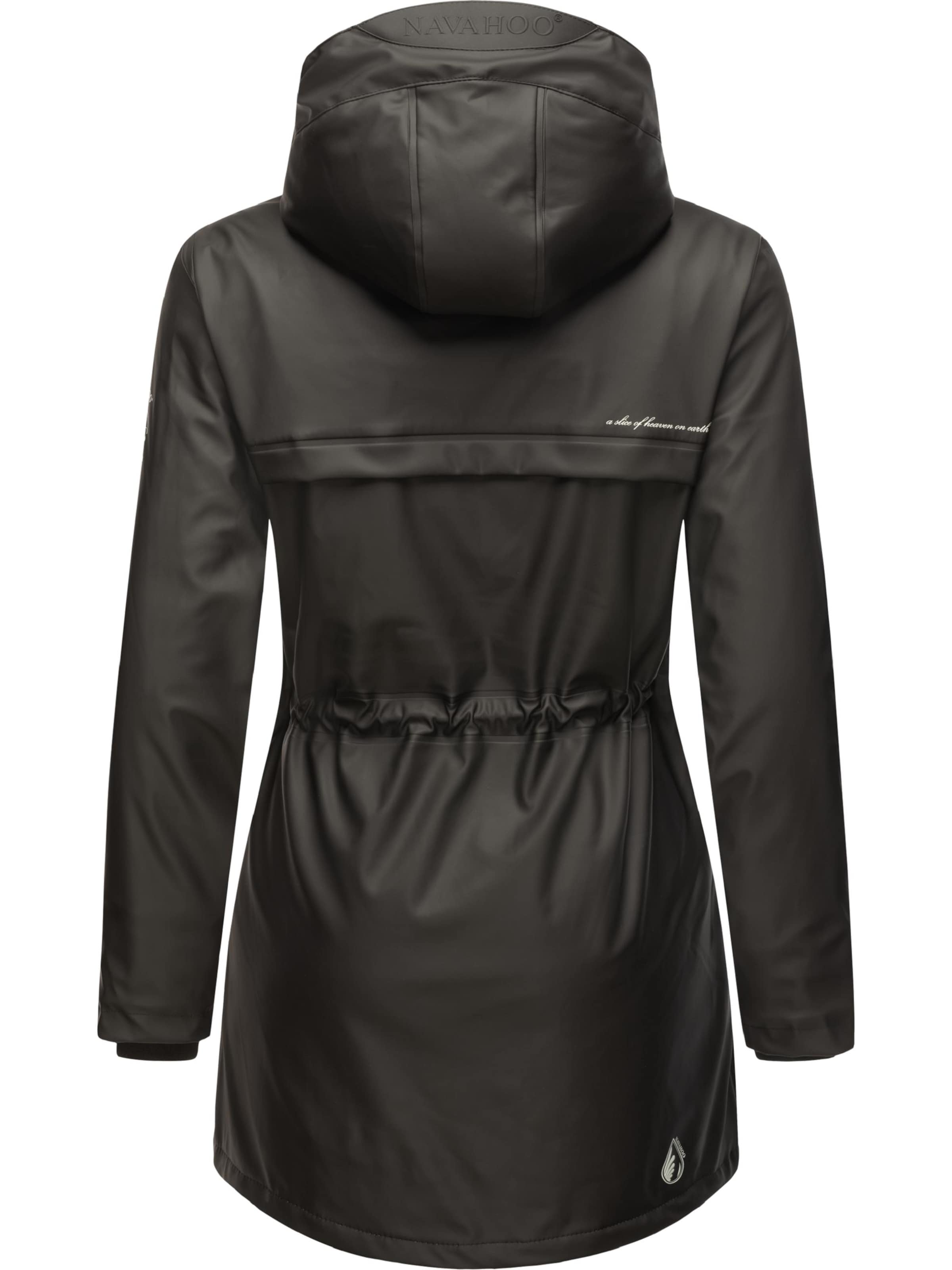 juoda NAVAHOO Demisezoninis paltas 'Rainy Forest'