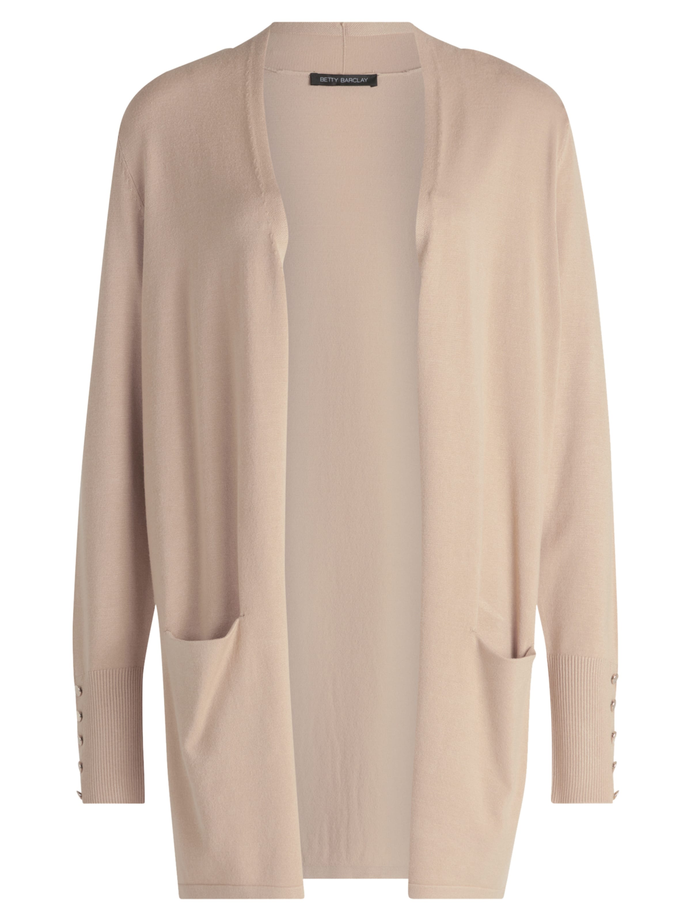 Betty Barclay Gebreid vest in Beige: voorkant