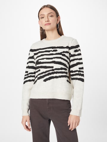 ABOUT YOU Sweater 'Tanisha' in Beige: front