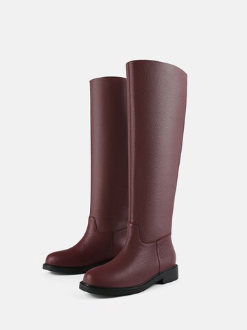 L37 HANDMADE SHOES Boots 'MR JONES MAXI' in Rot: Vorderseite