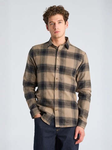 Regular fit Camicia di Lindbergh in grigio