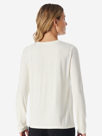 SCHIESSER Pajama Shirt 'Mix & Relax' in White