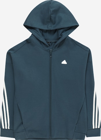 ADIDAS SPORTSWEAR Sports sweat jacket 'Future Icons 3-Stripes ' in Blue: front