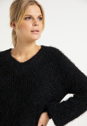 usha WHITE LABEL Strickpullover in Schwarz