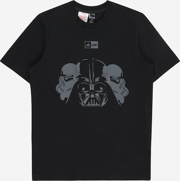 ADIDAS SPORTSWEAR - Camisa funcionais 'Adidas x Star Wars' em preto: frente
