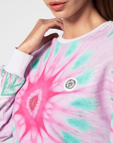 Plein Sport Sweatshirt 'Optical Flower' in Roze