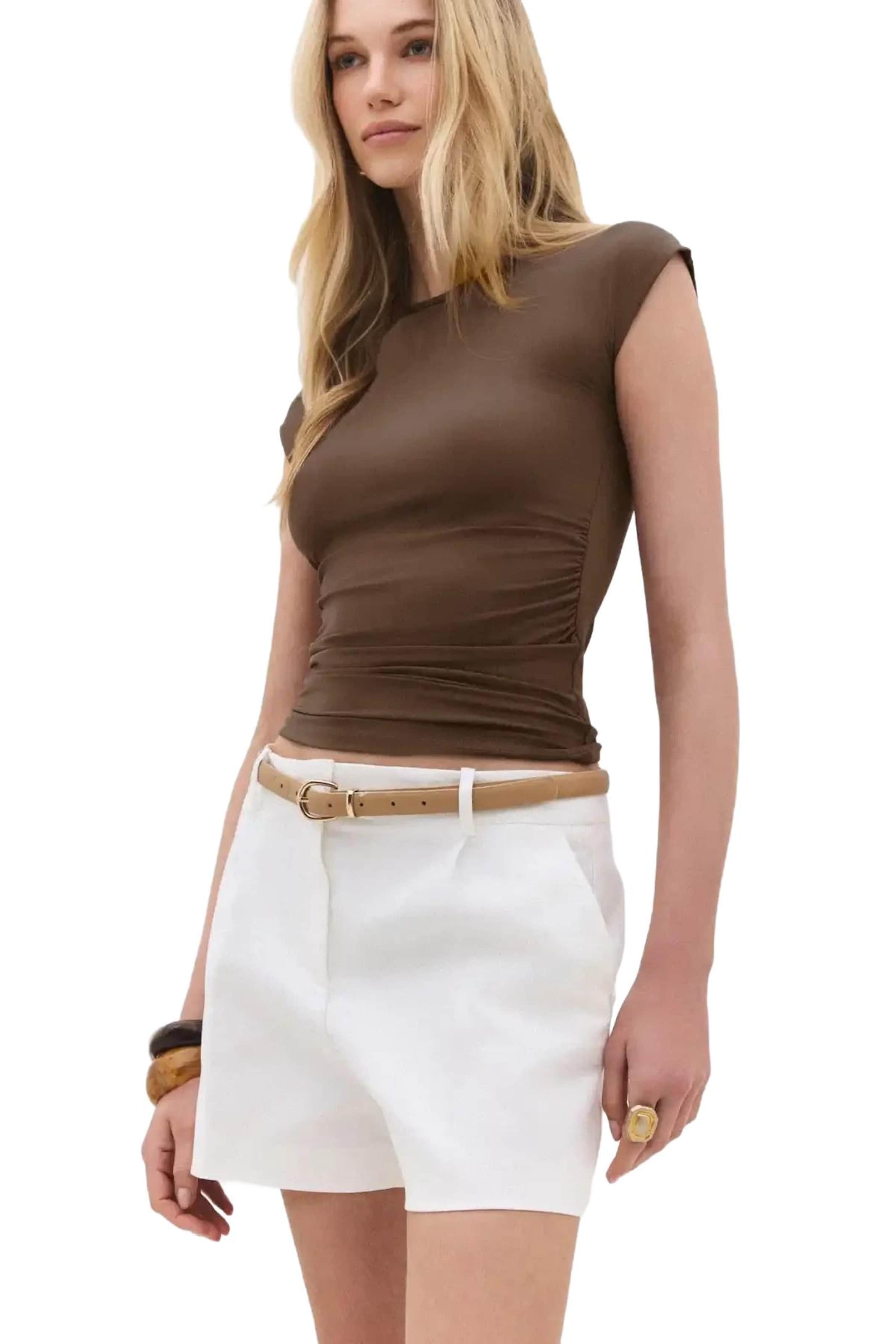 No Matter What Shirt in Bruin: voorkant