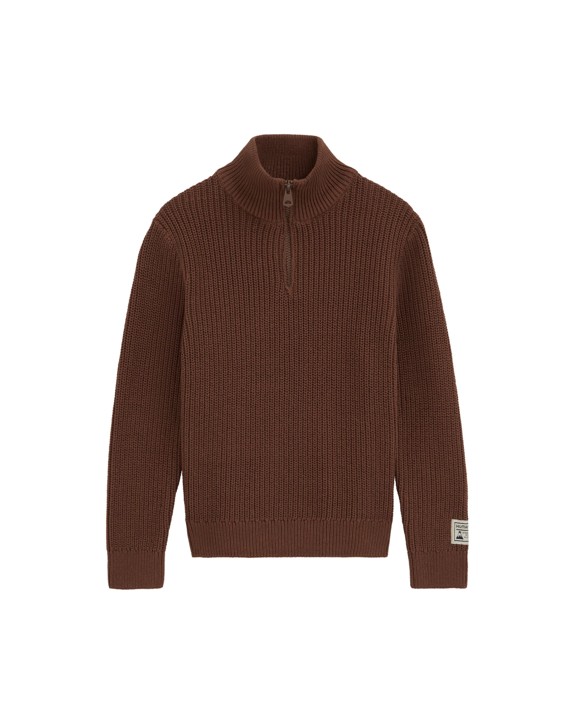 WE Fashion Trui in Bruin: voorkant