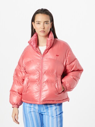 LEVI'S ® Between-season jacket 'Retro Puffer' in Pink: front